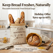 Premium 100% Cotton-Beeswax Bread Bags thumbnail 2