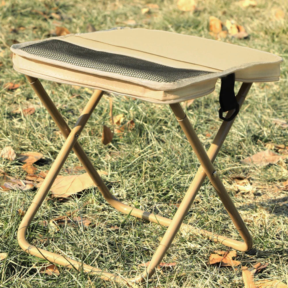Portable Folding Stool with Carry Pouch