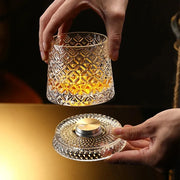 Tokyo Crystal Spinning Whiskey Glass and Base thumbnail 3