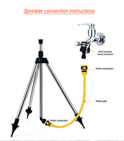 360-Degree Rotating Tripod Lawn Sprinkler thumbnail 7