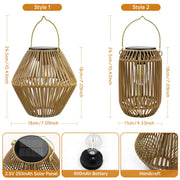 Solar Woven Boho Lantern thumbnail 8