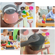 Kids Kitchen Toys Set 92 PCS Play Kitchen Accessories Kit with Play Pots Pretend Food Cooking Toy Toddler Girls Boy Gift thumbnail 3