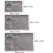 Thickened solid color bathroom non-slip floor mat shower room door absorbent foot mat square long hair toilet mat thumbnail 3