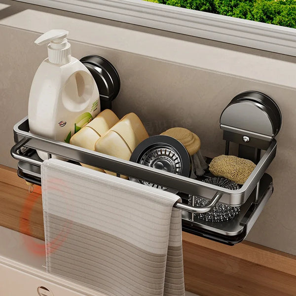 No-drill Sink Storage Rack