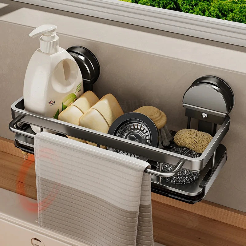 No-drill Sink Storage Rack