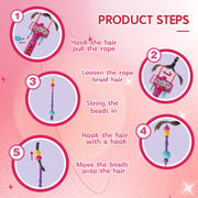 DIY Hair Braiding Machine Girls' Manual Hair Styling Decoration Toys Girls Hair Styling Tool with Reusable Bead Gifts for Girls thumbnail 3