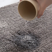 Thickened solid color bathroom non-slip floor mat shower room door absorbent foot mat square long hair toilet mat thumbnail 4