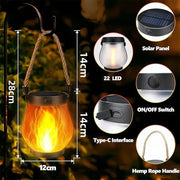 Solar Flame Lantern Outdoor Lamp thumbnail 5