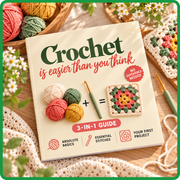 BOOK "Crochet - is easier than you think" Crochet for Beginners Book, Easy Step-by-Step Crochet Guide thumbnail 3