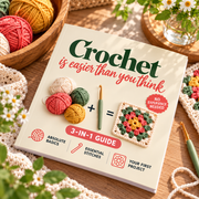 BOOK "Crochet - is easier than you think" Crochet for Beginners Book, Easy Step-by-Step Crochet Guide thumbnail 5