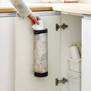 Home Grocery Bag Holder Wall Mount Plastic Bag Holder Dispenser Hanging Storage Trash Garbage Bag Kitchen Garbage Organizer thumbnail 1