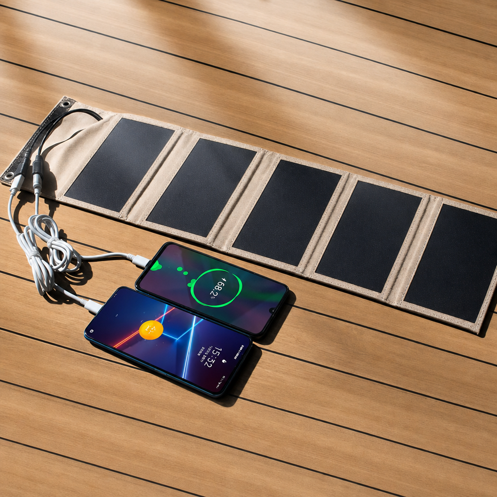 10W Foldable Solar Panel Charger with Dual USB for Camping and Emergencies