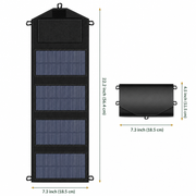 10W Foldable Solar Panel Charger with Dual USB for Camping and Emergencies thumbnail 5