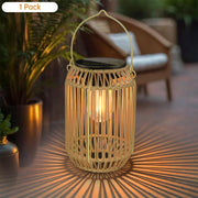 Solar Woven Boho Lantern thumbnail 6