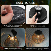 Solar Woven Boho Lantern thumbnail 4