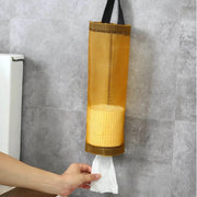 Home Grocery Bag Holder Wall Mount Plastic Bag Holder Dispenser Hanging Storage Trash Garbage Bag Kitchen Garbage Organizer thumbnail 3