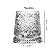 Tokyo Crystal Spinning Whiskey Glass and Base thumbnail 6