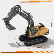 Father's Day Special: 3 in 1 Remote Control Excavator Toy with Metal Bucket/Claw/Drill thumbnail 8