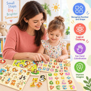 Educational Wooden Peg Puzzles thumbnail 5