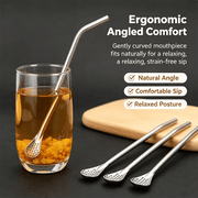 3-Count Stainless Steel Straw-Spoon thumbnail 1