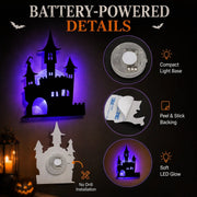 🎃 Halloween LED Silhouette Wall Light Stickers thumbnail 6