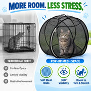 FreshAir Cat Haven – Pop-Up Mesh Playpen thumbnail 5
