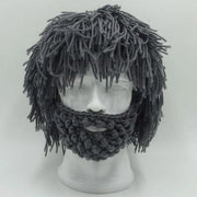 Handmade Punk Style Beanie with Attached Straight Hair Wig and Knitted Beard – Funny Winter Hat with Hair & Beard for Men | 🎁Free Shipping on Orders Over $50 thumbnail 12