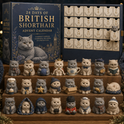 24-Day Festive Countdown, British Shorthair Themed Collectible Miniatures Blind Box thumbnail 1
