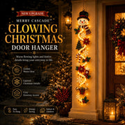 ⏳ Last day! 49% OFF – 🎄✨🎅MerryCascade™ Glowing Christmas Door Hanger thumbnail 1