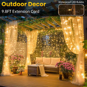 Remote-Control Led Curtain Light-9.8*9.8 FT thumbnail 10