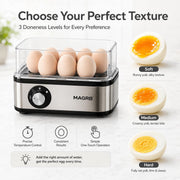Multifunctional Egg Steamer with Clear Lid thumbnail 1
