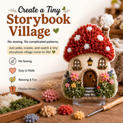 🔥🏡 Whimsical Village 3D Fabric Poke Art Kit thumbnail 1