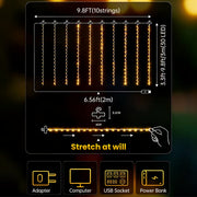 Remote-Control Led Curtain Light-9.8*9.8 FT thumbnail 12