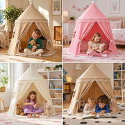 Cozy Kids Play Tent – A Charming Hideaway for Reading & Play thumbnail 4
