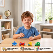 52-Piece Montessori-Style 3D Alphabet Building Blocks Set thumbnail 3