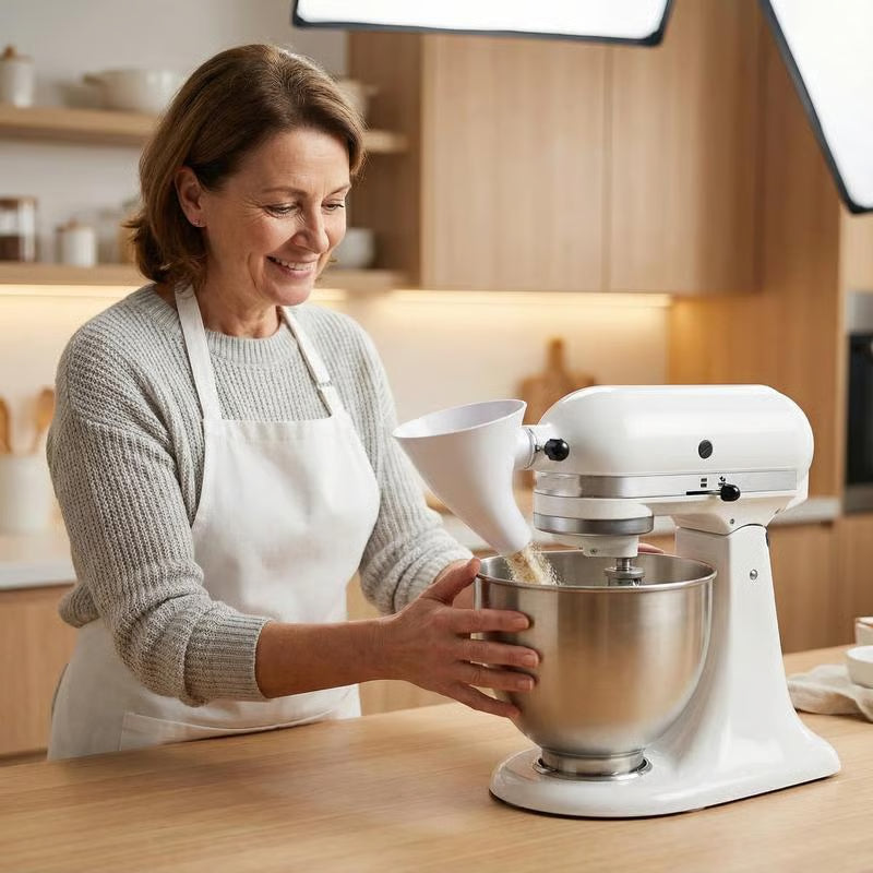 Flour Funnel for Kitchen Aid Stand Mixer