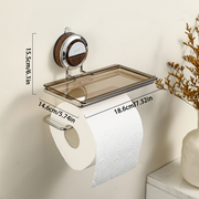 No Drilling Suction Stainless Steel Toilet Paper Holder thumbnail 9