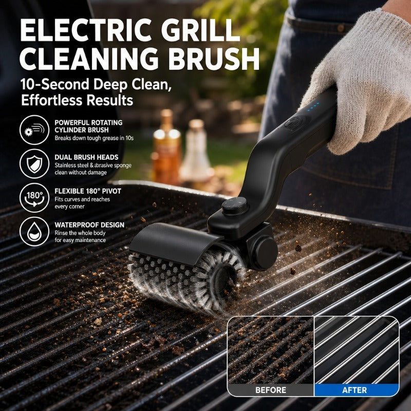 Effortless Electric Grill Cleaner