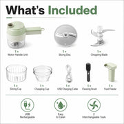 4-in-1 Handheld Electric Food Chopper & Slicer thumbnail 7