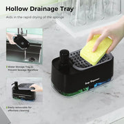 2-in-1 Kitchen Soap Dispenser & Sponge Holder thumbnail 5