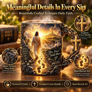 Jesus Walks With Me – Heat-Reveal Faith Mug thumbnail 3
