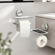 No Drilling Suction Stainless Steel Toilet Paper Holder thumbnail 13