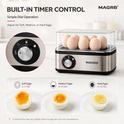 Multifunctional Egg Steamer with Clear Lid thumbnail 3