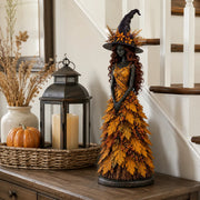 Enchanted Gothic Autumn Witch Figurine thumbnail 3
