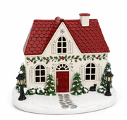Christmas House Essential Oil Diffuser – Glowing Holiday Decor with Chimney Mist thumbnail 3