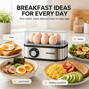 Multifunctional Egg Steamer with Clear Lid thumbnail 2