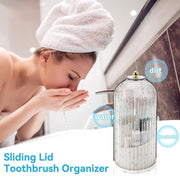 Sliding Lid Toothbrush Organizer thumbnail 1