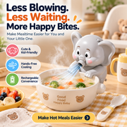 🐘 Hands-Free Food Cooling Fan – Cool Hot Meals Faster Without Blowing thumbnail 1