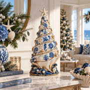 Coastal Christmas Seashell Tree Projection Lamp thumbnail 6