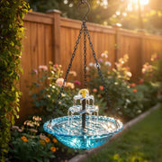 Solar Cascade Hanging Bird Bath Fountain thumbnail 7